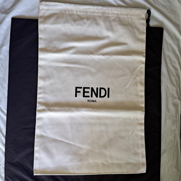 Fendi Magnetic Flip Lid Boot Box with Pair of Dust Bags - Picture 13 of 16